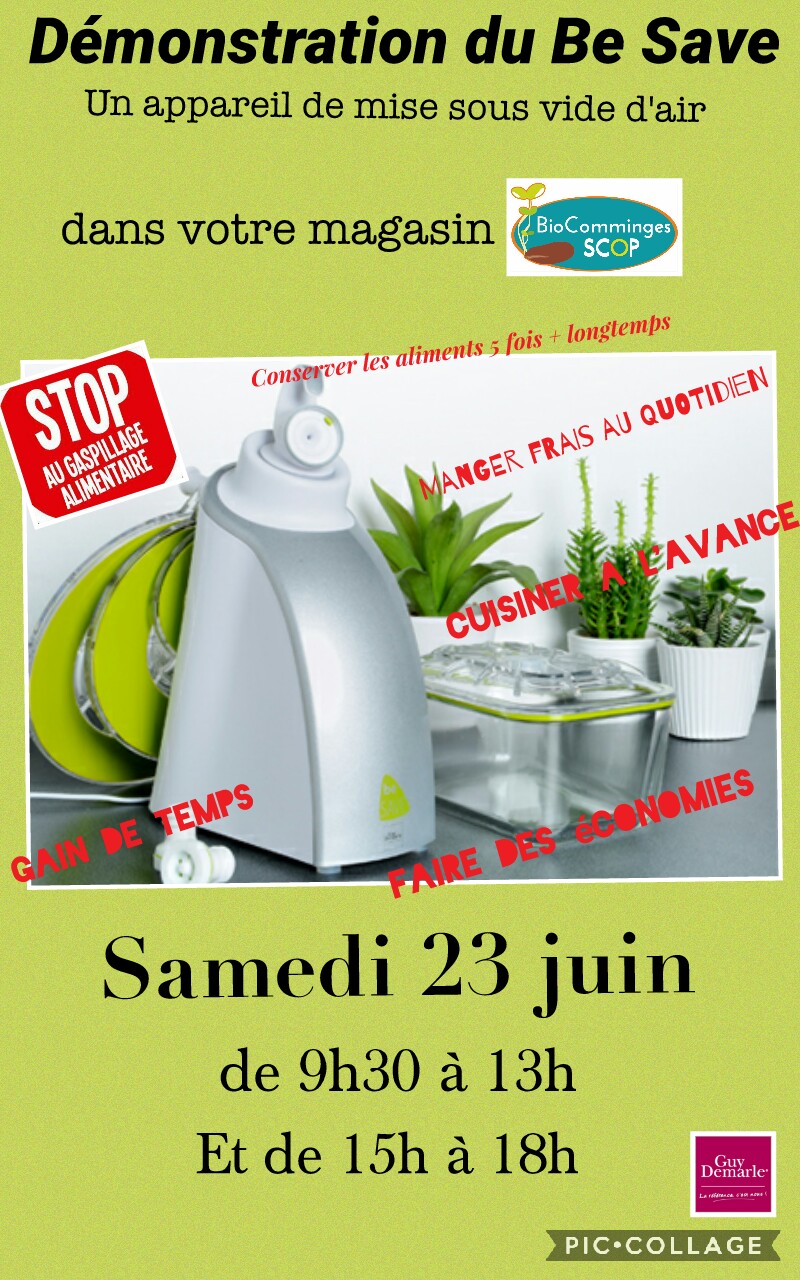 Le BE SAVE pour conservation sous-vide Le BE SAVE pour conservation sous-vide